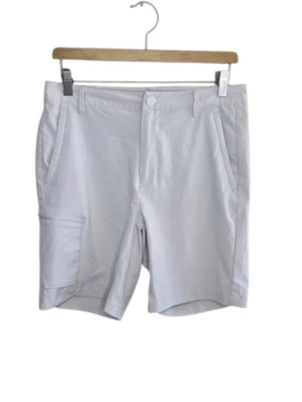 All In Motion Khaki Golf Shorts Mens Size 30 8" Inseam Preppy Casual Wicking